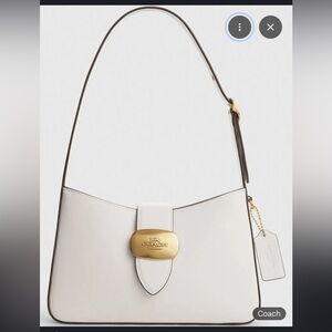 Coach Women's Eliza Shoulder Bag - Cream and Gold